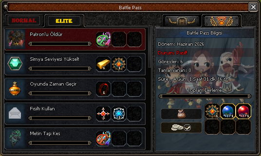 Regnum2 Battle Pass elite görevleri